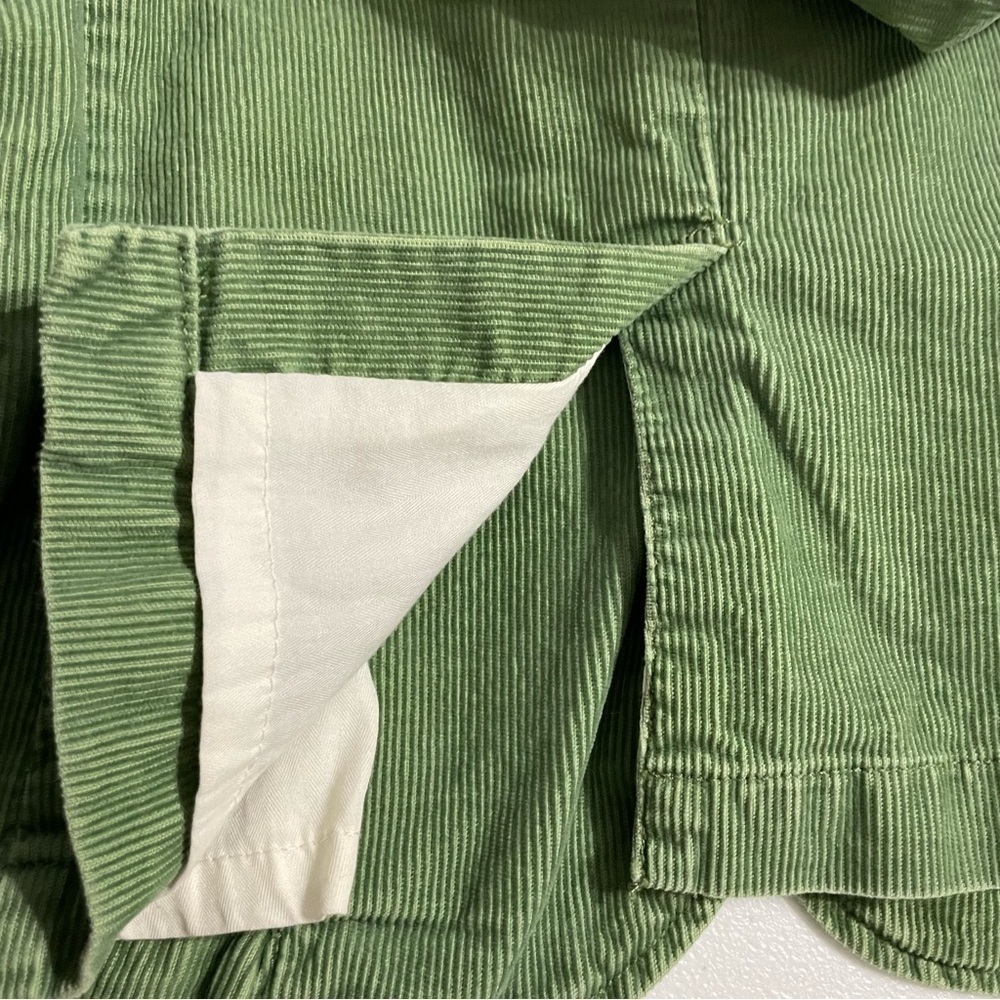 VTG J.Crew Green Choudhry Cotton Blazer Jacket Women’s Size PS Made in Macau - Picture 12 of 14
